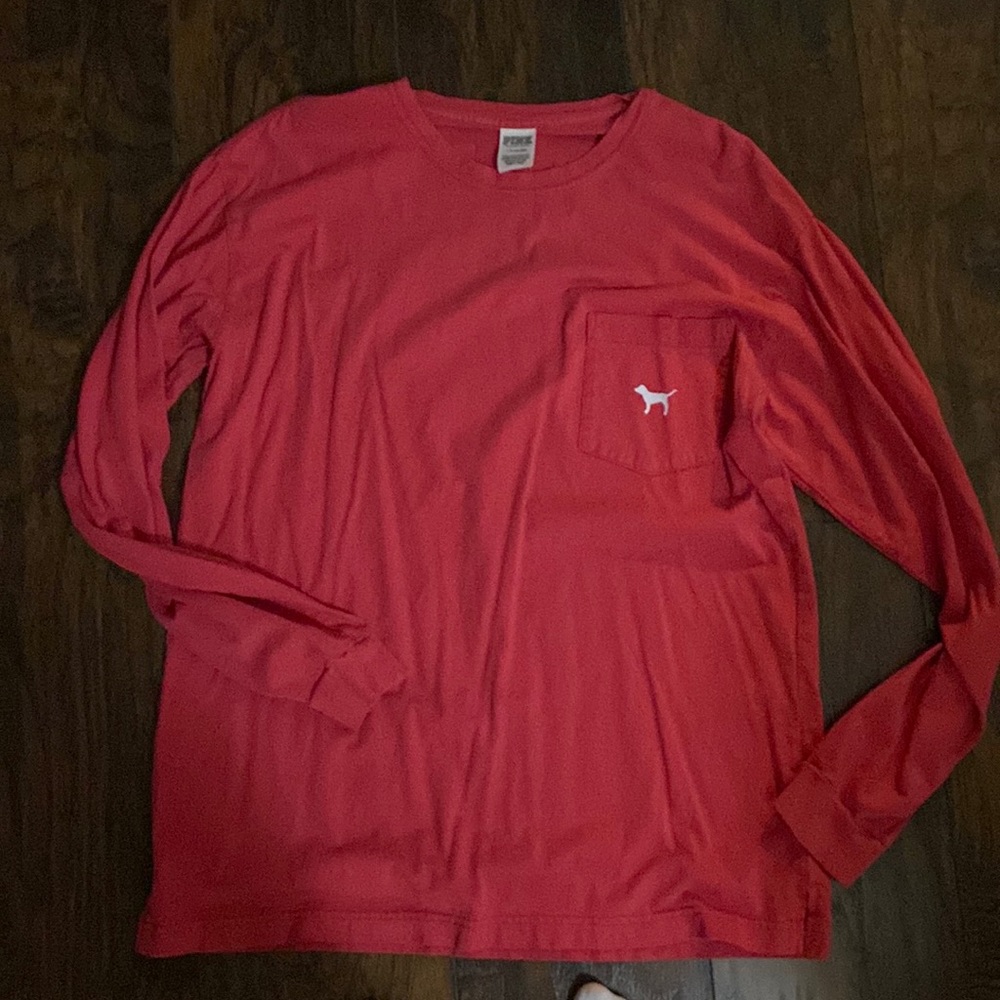 Large long sleeve pink shirt